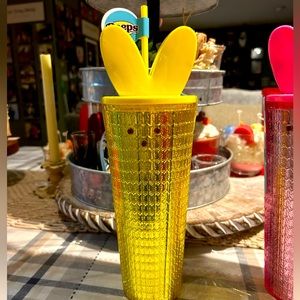 Easter Yellow peeps Bunny Tumbler Tumblr NEW large!